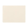 Cream white double-sided velvet cleaning cloth with zig-zag serrated edges - Beige