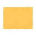 Bright yellow microfiber cleaning cloth with serrated edges for jewelry and glasses - Yellow