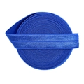 Elastic blue ribbon roll with high-quality knitted texture for DIY sewing and crafting - 15mm Width (5 Yards/Roll) / Sapphire Blue