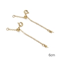 Gouden 6 cm verstelbare verlengketting met karabijnsluiting voor DIY-sieraden maken - Veersluiting Verstelbare Pin (Stijl 09)