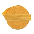 Bright yellow elastic webbing roll with fine woven texture for DIY sewing crafts - 15mm Width (5 Yards/Roll) / Gold Yellow