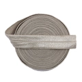 Elastic fabric ribbon in light gray color for DIY sewing crafts, roll packaging - 15mm Width (5 Yards/Roll) / Light Gray
