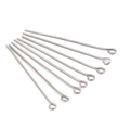 Set of silver iron eye pins in various lengths for DIY jewelry making and earrings - White Gold