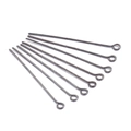 Set of seven gunmetal grey eye pins for DIY jewelry making and handmade bead connection - Gunmetal