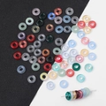 Kleurrijke mix van transparante glazen ringkralen voor DIY-sieraden en haaraccessoires - Willekeurige gemengde kleuren (20 stuks/pak) / Donut 10mm