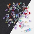 Gekleurde glazen druppel kralen met aurora-coating voor DIY handgemaakte sieraden - Willekeurige gemengde kleuren (20 stuks/pak) / Waterdruppel 6x9mm Gat 1mm