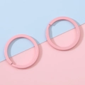Rosafarbene matte 30mm Metallringe für DIY-Schmuck und Schlüsselanhänger-Bastelarbeiten - 30MM / Rosa