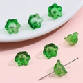 Perles en verre dégradé vert clair en forme de muguet pour la création de bijoux DIY - Dégradé Or Rose Vert