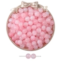 Pink gradient resin beads with sparkles for DIY jewelry making and bracelets - Pink