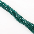 Strand of 4mm emerald green faceted bicone crystal glass beads for DIY jewelry making - 4mm 1 Strand/Pack (Approx. 80-85 Beads) / Peacock Green
