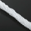 Strand of transparent 4mm bicone cut faceted crystal glass beads for DIY jewelry making - 4mm 1 Strand/Pack (Approx. 80-85 Beads) / Clear White