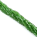 4mm green bicone diamond cut faceted crystal glass loose beads for DIY jewelry making - 4mm 1 Strand/Pack (Approx. 80-85 Beads) / Green
