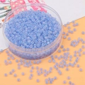 Perline di vetro satinato blu chiaro 2/3/4mm per gioielli fai-da-te e bracciali - Sfumatura Blu Viola