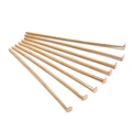 Flat head pins in gold finish for DIY jewelry making and earring assembly - KC Gold