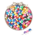 Perline colorate in argilla polimerica a forma di fungo per braccialetti fai-da-te - Colori misti casuali (30 pezzi/confezione) / Fungo (11x9mm)