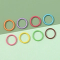 Anellini aperti colorati 8/10/12mm in metallo per creazioni fai-da-te in otto colori - 12mm / Colori Misti Casuali
