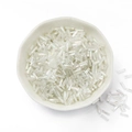 2x6mm clear AB iridescent spiral glass bugle beads for DIY jewelry making in a bowl - 10g/Pack (2x6mm, Approx. 300 Pcs) / Transparent AB White