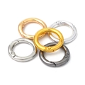 Zinc alloy spring rings in gold, rose gold, silver, and gunmetal for DIY bag accessories - 20*13*3.7mm / Mixed Colors
