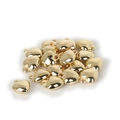 Perle a forma di cuore dorate in acrilico CCB per gioielli fai da te e bracciali - Stile Pendente a Cuore / 50 Pezzi/Confezione (11x14x6mm) / Oro