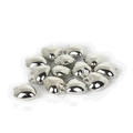 Perline CCB a cuore in argento lucido per la creazione di gioielli fai-da-te e accessori - Stile Pendente a Cuore / 30 Pezzi/Confezione (14x17x9mm) / Tono Argento