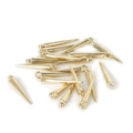 Pendenti a punta dorati in acrilico CCB per creazione di gioielli fai-da-te su fondo bianco - Stile Ciondolo a Punta / 200 Pezzi/Confezione (4x23mm) / Oro