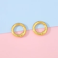Golden round metal spring gate ring connector for DIY handbag accessories - 20mm (5 Pieces/Pack) / Gold