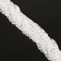Strand of faceted transparent square glass crystal beads for DIY jewelry making - 2*2mm Approx 170-190pcs/pack / Clear White