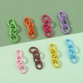 Set di 8 catene di estensione in metallo colorato per gioielli e ciondoli per borse - colori misti casuali