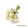 Bastelzubehör Blumenstempel 90mm 12 Stück beige künstliche Blütenstempel Bouquet - 90mm Strauß