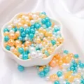 Mixed blue and white ABS imitation pearl beads for DIY jewelry and bracelets - Fruitful Harvest Mix