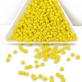 Vibrant yellow glass seed beads for DIY jewelry making and handicraft accessories - 2mm 450g/Pack Approx 30000pcs / Yellow
