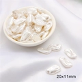 Perles ABS baroques 20x11mm perles irrégulières pour la création de bijoux DIY - Feuille / Lot de 10
