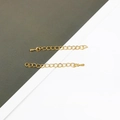 Golden 5.5cm metal extension chains with teardrop pendants for DIY jewelry sets - 10 Pieces/Pack (5.5cm) / Gold