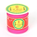 Pink thin nylon cord spool for DIY jewelry making and Chinese knotting crafts - Hot Pink