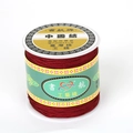 Deep red ultra-fine jade cord for DIY bracelet weaving and jewelry making on a spool - Burgundy