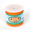 Vibrant orange nylon braided cord for DIY jewelry making on a white plastic spool - Orange