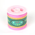 Spool of fine pink nylon craft thread for DIY bracelets and handmade jewelry weaving - 1# Peach Red