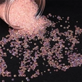 Pink AB iridescent glass micro beads for DIY crafts and nail art in clear container - Diameter 2-2.5mm 450g/Pack / Pink