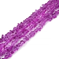 Macro shot of natural purple amethyst irregular crushed beads for jewelry DIY making - Approximately 200 / Purple