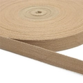 Roll of khaki herringbone ribbon for DIY accessories and handmade bows - 5 Yards/Pack / Light Coffee