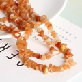 Natural orange quartz crystal irregular chip beads for DIY handmade jewelry bracelets - Natural Red Aventurine Chip 87CM/String