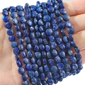 Perle in lapislazzuli blu intenso sfaccettate a disco per creazione gioielli - Diametro 6mm Spessore 4mm Foro 1mm Filo 38cm Circa 60 Perline / Lapislazzuli naturale
