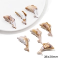 Tortoiseshell patterned dolphin acrylic pendants for DIY jewelry making 35x20mm - Dolphin 1 / 10 Pieces/Pack (35x20mm) / Brown