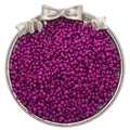 Paarse glazen kralen voor DIY-sieraden in een zilveren schaal met strikdetail - 4mm (30g/Pak) / Donkerpaars
