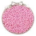 3/4mm massieve roze acryl ronde kralen met centraal gat voor DIY sieraden maken - 4mm-Ongeveer 300Stk(Gat 1mm) / Roze