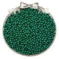 Donkergroene 4mm acryl ronde kralen voor DIY sieraden maken in een zilveren metalen dienblad - 4mm-Ongeveer 300Stk(Gat 1mm) / Donkergroen
