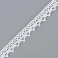 DIY white crocheted lace ribbon with hollow mesh pattern for handmade accessories - 12mm/4.5m / White