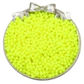 3mm en 4mm neon gele acryl ronde kralen voor handgemaakte sieraden DIY-projecten - 4mm-Ongeveer 300Stk(Gat 1mm) / Neon Geel