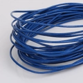 Deep blue faux leather cord roll with smooth finish for DIY handmade jewelry crafts - Blue