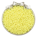 Lichtgele acryl ronde kralen van 3mm/4mm voor doe-het-zelf armbanden en sieraden maken - 4mm-Ongeveer 300Stk(Gat 1mm) / Lichtgeel